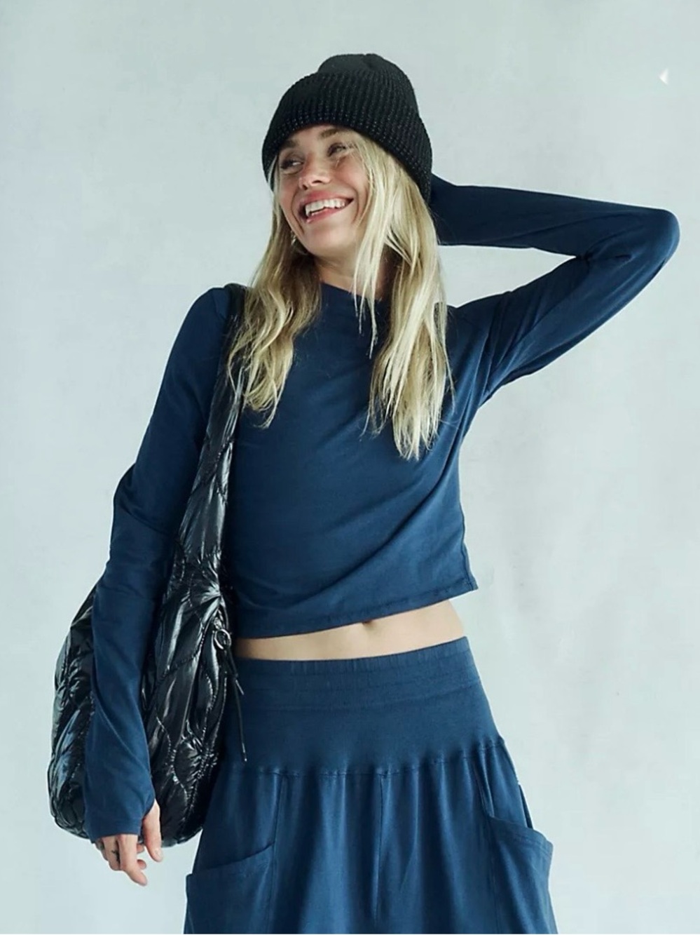 Free People Movement Mock Neck Long Sleeve Shirt